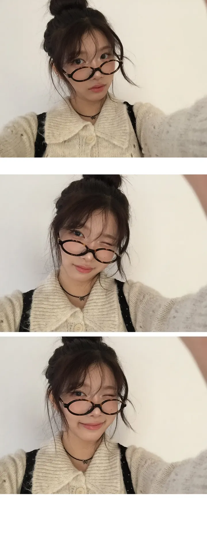 [데일리/러블리🤎] 펀칭 플라워 카라 니트 - 2color 상세 이미지 10