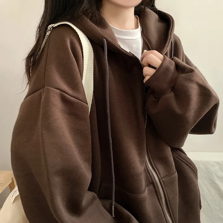 [기모/6color] 마일드 데일리 오버핏 투웨이 무지 후드집업 상세 이미지 12