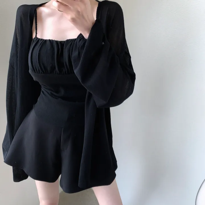 로코 셔링탑set 루즈핏 가디건 상세 이미지 34