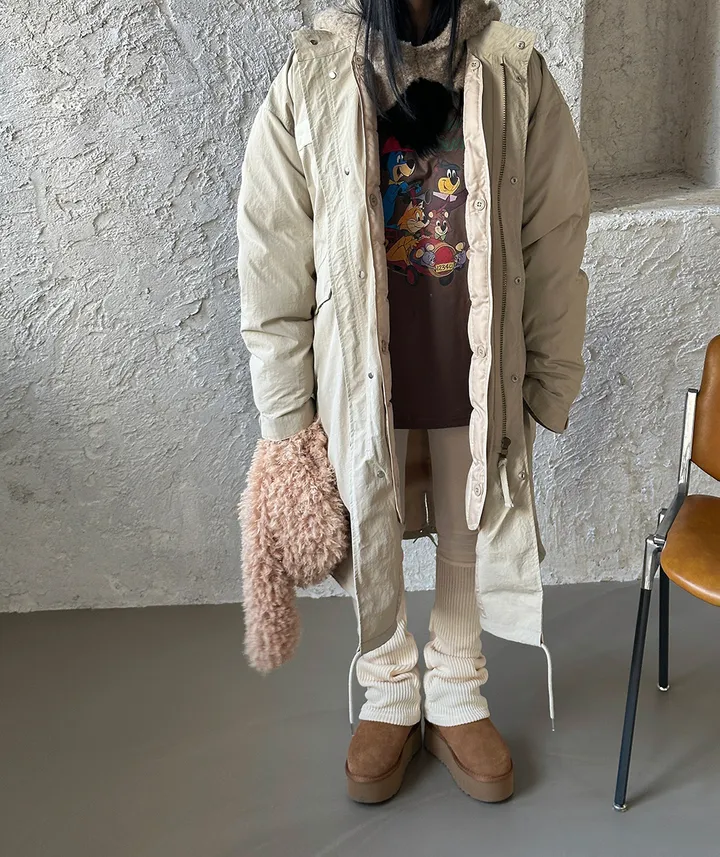 워머 레이어드 기모 레깅스 상세 이미지 41