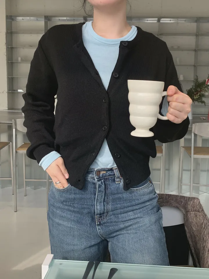 basic round cardigan (5color) 상세 이미지 28
