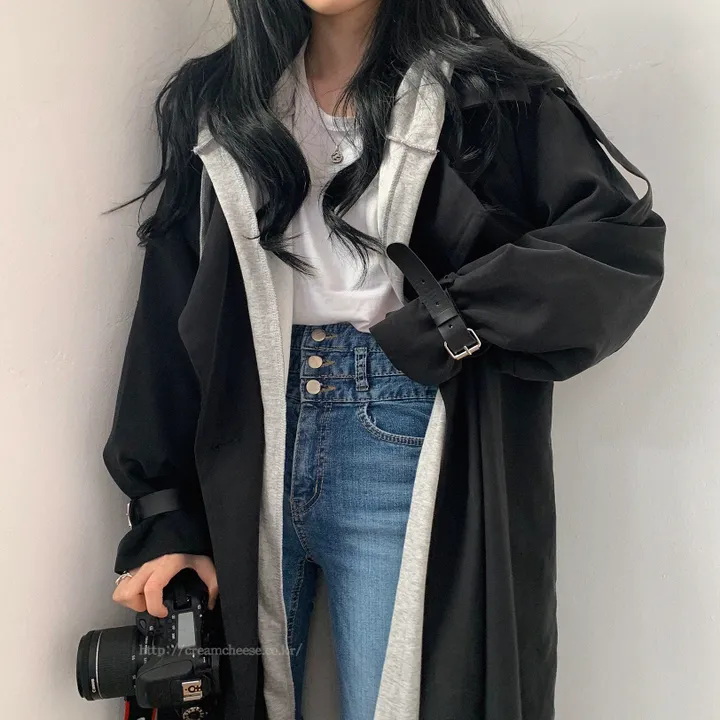 [ 4천장돌파!,4계절 필수 ] 왕박시 롱코트 후드집업 ,가디건 ; 2Color 상세 이미지 7