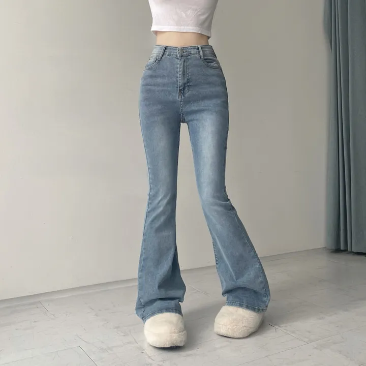 [인생팬츠/기장선택/~2XL] 빈티지 워싱 스판 하이웨스트 부츠컷 데님 롱 팬츠 - 6color 상세 이미지 63