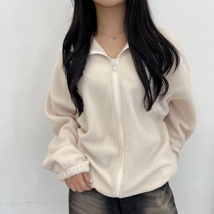[교복템/루즈핏] 윈터 보송 플리스 집업 - 4color 상세 이미지 25