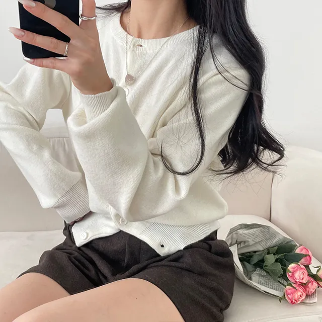 [~10컬러] 보노보노 크롭핏 단정해 니트가디건 상세 이미지 10