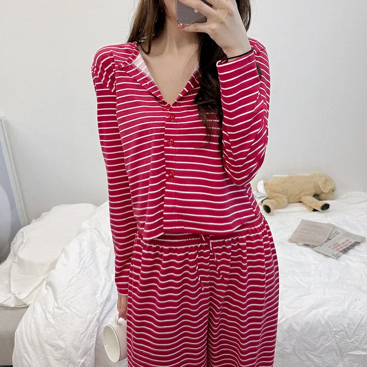 HOUSE RED PAJAMA SET 1 color #930 상세 이미지 11