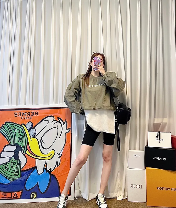 [최저가/당일발송/44-77/요가복/트레이닝/군살커버/힙업/뺴뺴로핏/짱짱/쫀쫀/임산부복/편안함/숏/쫀득/노라인/데일리/스판/쫄바지/속바지] 바이커쇼츠 하이웨스트 타이즈 3부 레깅스 상세 이미지 4