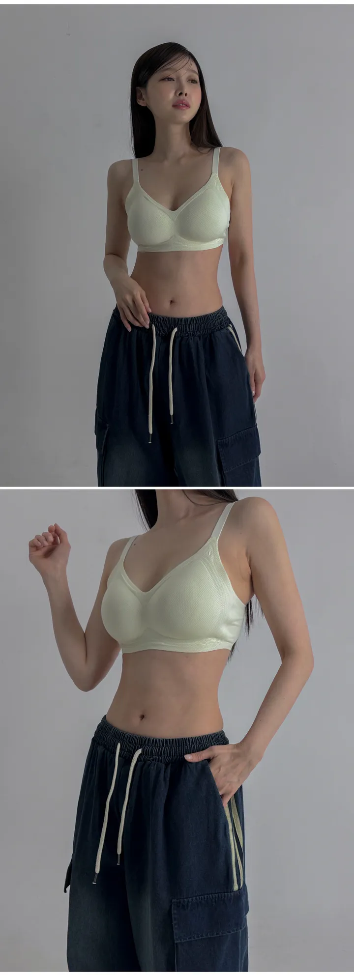 [M ~ 3XL] 5colors 매쉬 와이드 브라 빅사이즈브라 큰컵브라 상세 이미지 12
