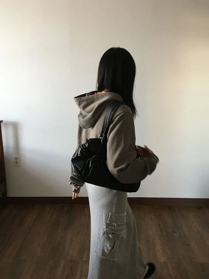 피그먼트 크롭 후드 집업 (4color) 상세 이미지 27