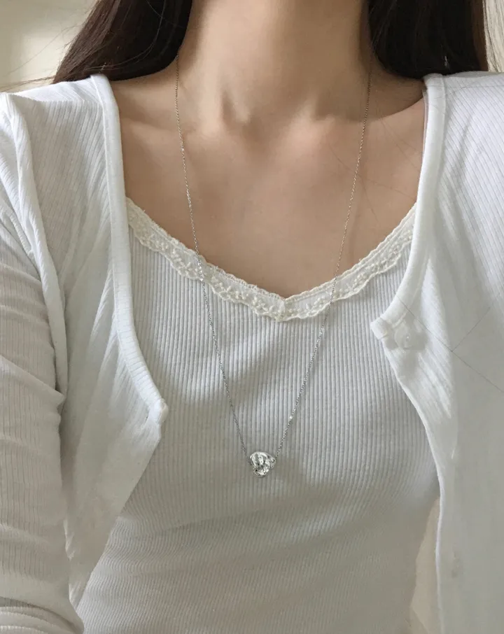 [신상할인]짜글이 하트 롱 목걸이 상세 이미지 9