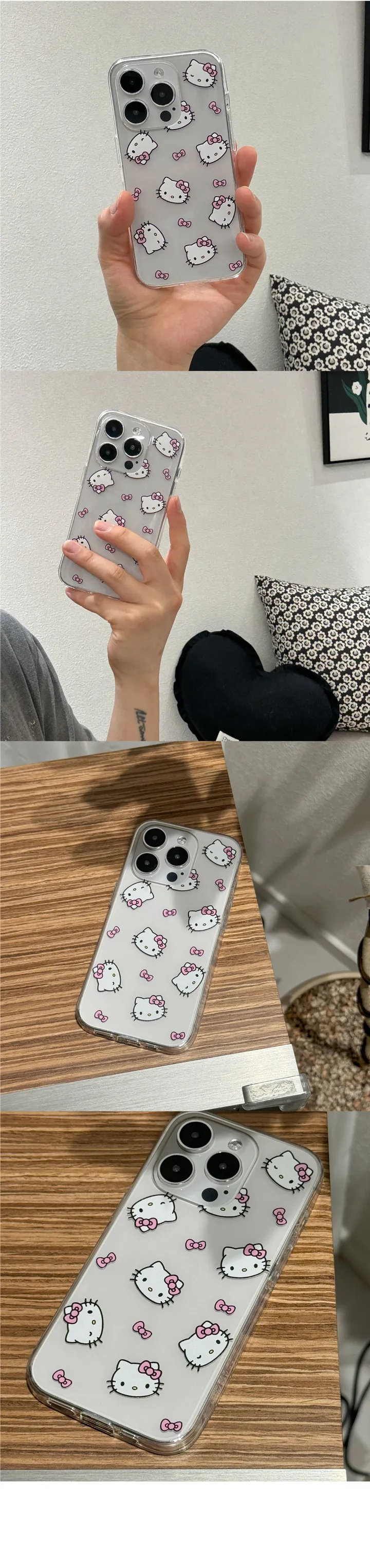 💕Only폰클로젯💕빠른출고 윙크 키티 리본 젤리 산리오 헬로키티 폰케이스 우정템 케이스(아이폰11 12 13 14 15 SE2 SE3 7 8 미니 프로 맥스 플러스 X XS MAX 갤럭시 커버 노트20 S23 S24) 상세 이미지 4