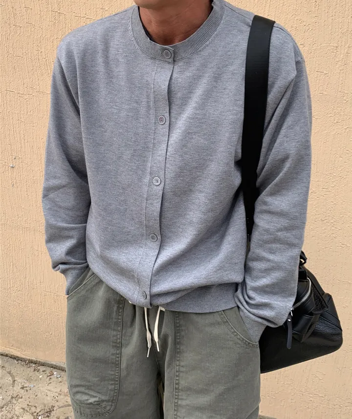 [활용도up!] (UNISEX) 소프트 에센셜 라운드 가디건 상세 이미지 33