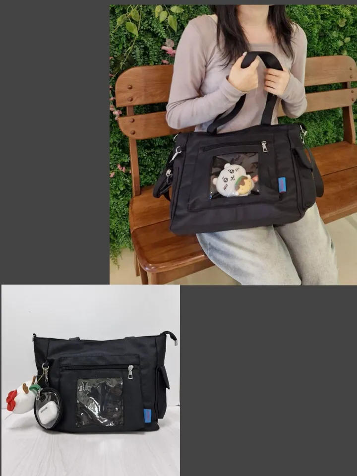 [재입고 완료]키링선물 덕질가방 학생가방 투명창 보부상 노트북가방 나일론가방 에코백 캔버스백  소품가방 상세 이미지 12