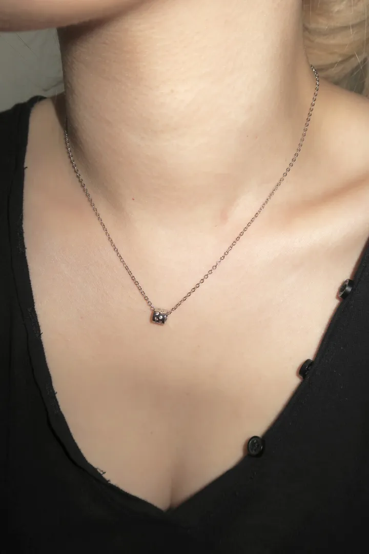 cubic roll necklace 상세 이미지 4