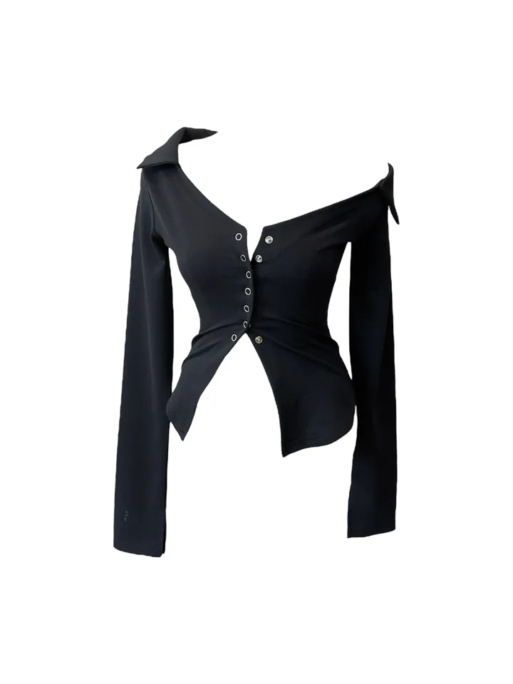 Kitzha deep v-neck blouse cardigan 키츠하 딥 브이넥 블라우스 가디건 상세 이미지 19