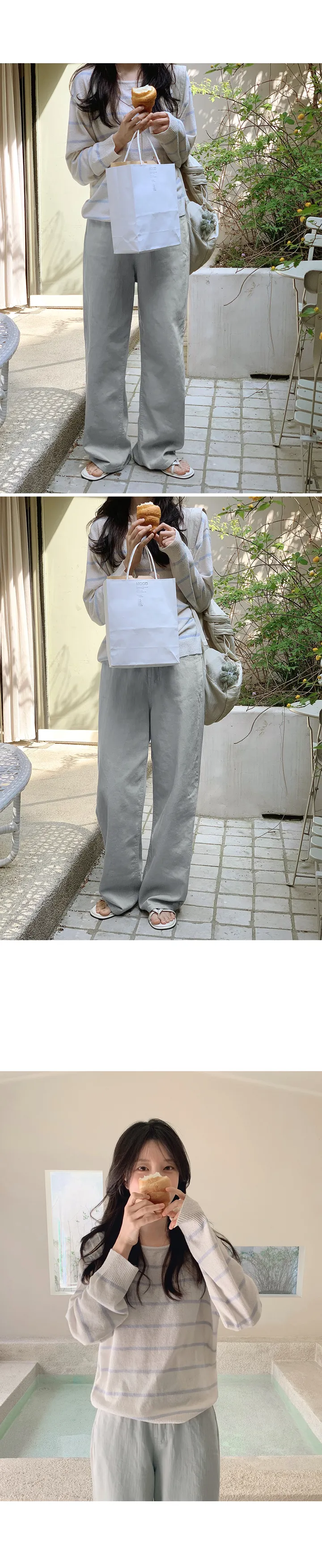 [👀허리밴딩/후들팬츠] 투데이 에어썸머 와이드팬츠 (+기본/롱ver) - 4 size (SLOWMADE/자체제작/봄팬츠/여름팬츠/바지/세미와이드/편안함/데일리) 상세 이미지 62