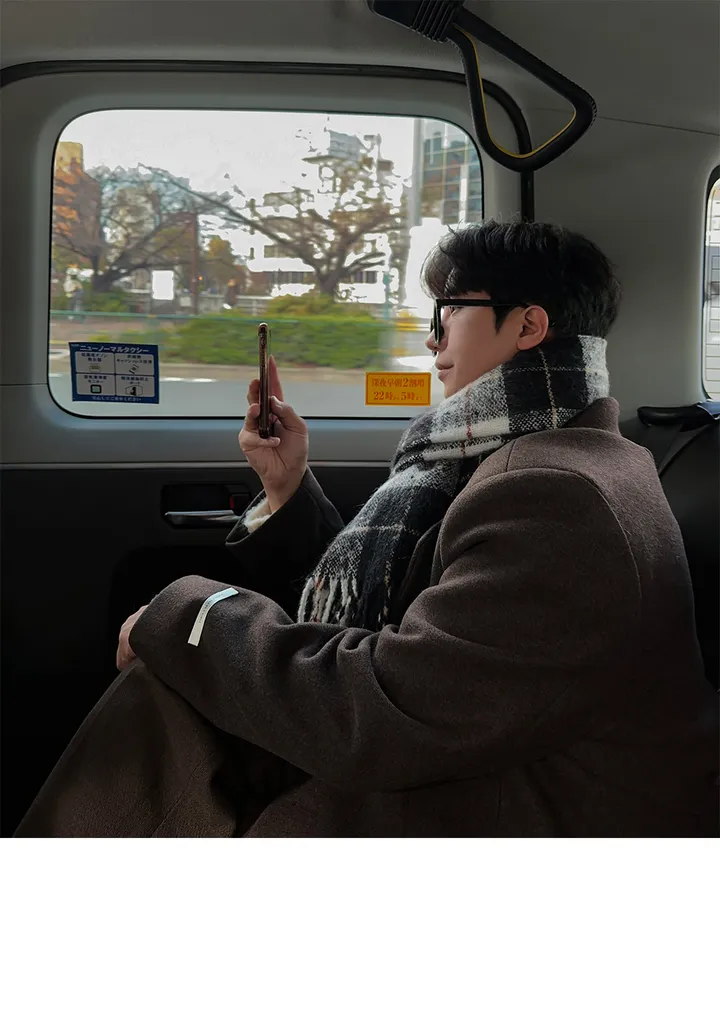 유얼 콘트 울 오버핏 롱코트 (4color) 상세 이미지 8