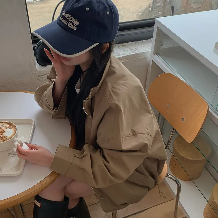[봄야상💌] 마린 남녀공용 오버핏 배색 워크 야상 자켓 - Jk 상세 이미지 11