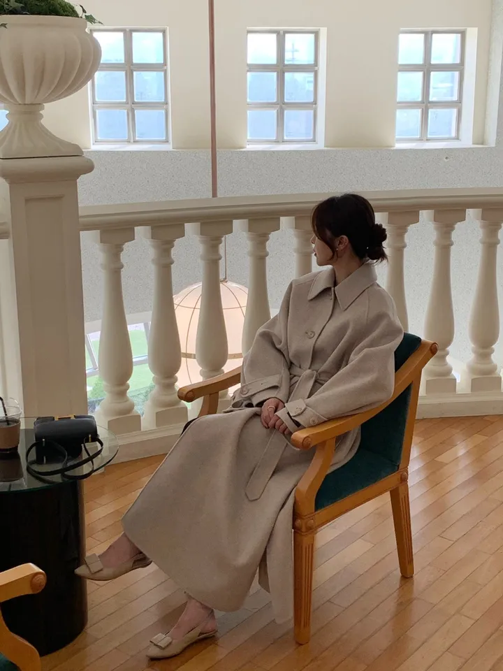 도리 롱코트 울코트 핸드메이드코트 겨울자켓 상세 이미지 5