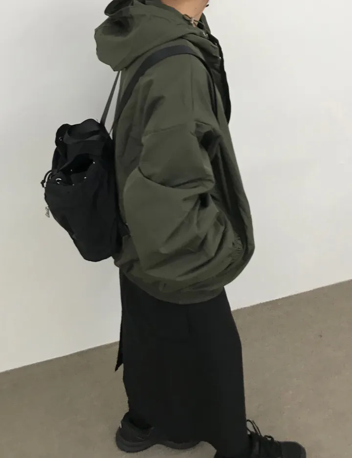 [인기🩶/간절기 아우터] 몬코 나일론 투웨이 바람막이 후드 윈드브레이커 자켓 (2color) 상세 이미지 9