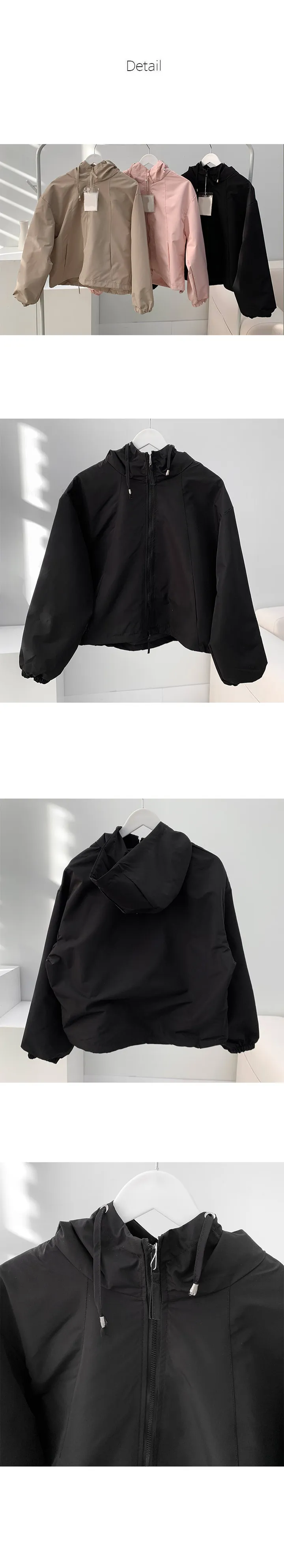 [좋은퀄리티/안감있음] 포멧 투웨이 지퍼 바람막이 아우터 3color 고퀄 사계절 후드아우터 겉옷 하이넥 외투 봄옷 간절기 상세 이미지 7