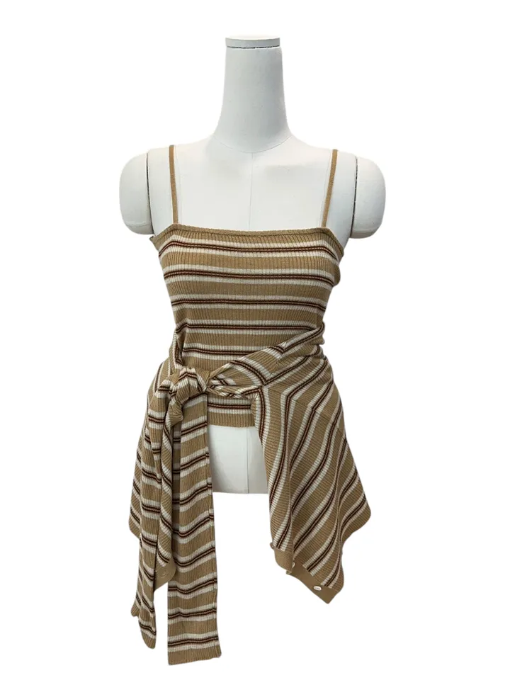 Pico sand sprite sleeveless cardigan set 피코 샌드 스트라이프 나시 가디건 세트 상세 이미지 16