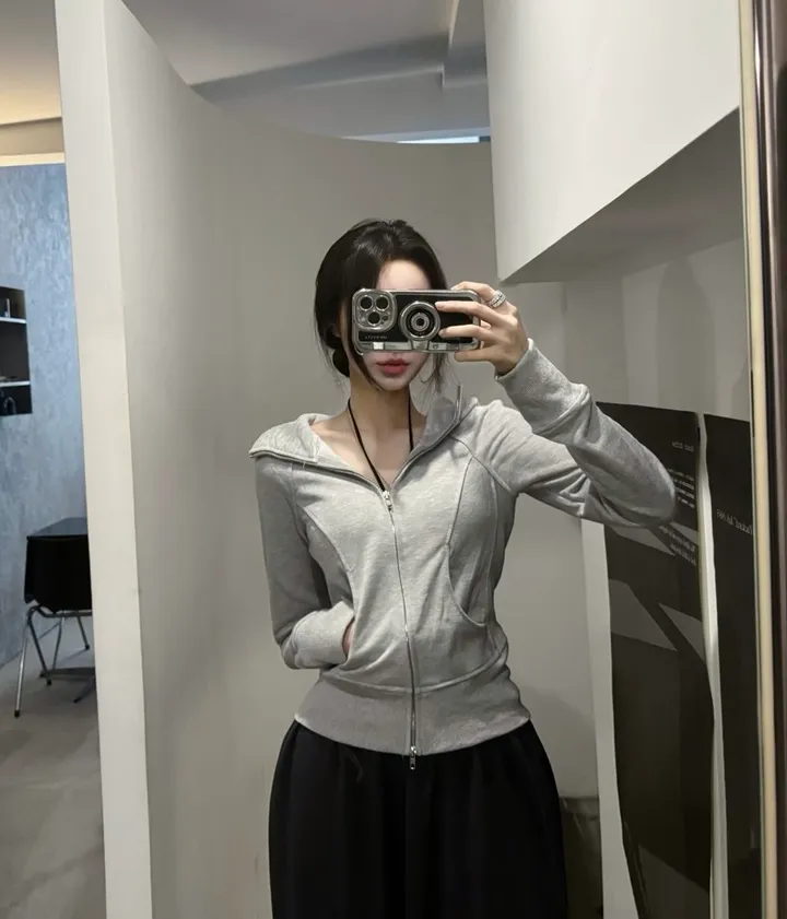 +영상핏 [슬림핏/핏보장!] 여리슬림 꾸안꾸 후드집업 상세 이미지 1