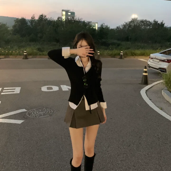 일부당일🚀 [ 인스타폭주 ] 제네스 골지 긴팔 초커 니트 가디건 상세 이미지 26