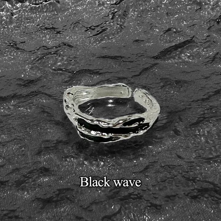 🖤블랙 유니크 무채색 반지🖤 모음전 검은색 블랙코디 스트릿패션 힙한패션 상세 이미지 10