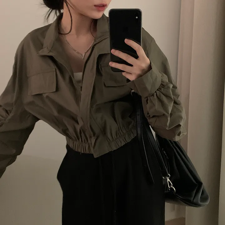 [여리핏/핏예쁨*.*] 테디 야상 바람막이 점퍼 자켓 상세 이미지 4