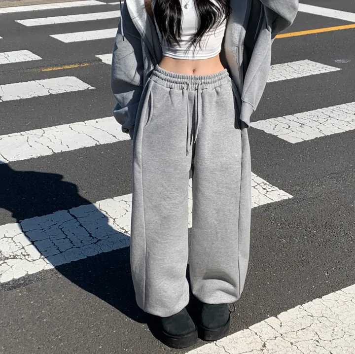 봄버전 추가🌸[made/숏&롱] #자스민벨 시그널 벌룬 밴딩 절개 롱와이드 하이웨스트 투웨이 스트링 트레이닝 조거팬츠 키작녀 키큰녀 빅사이즈 봄 사계절 팬츠 상세 이미지 29