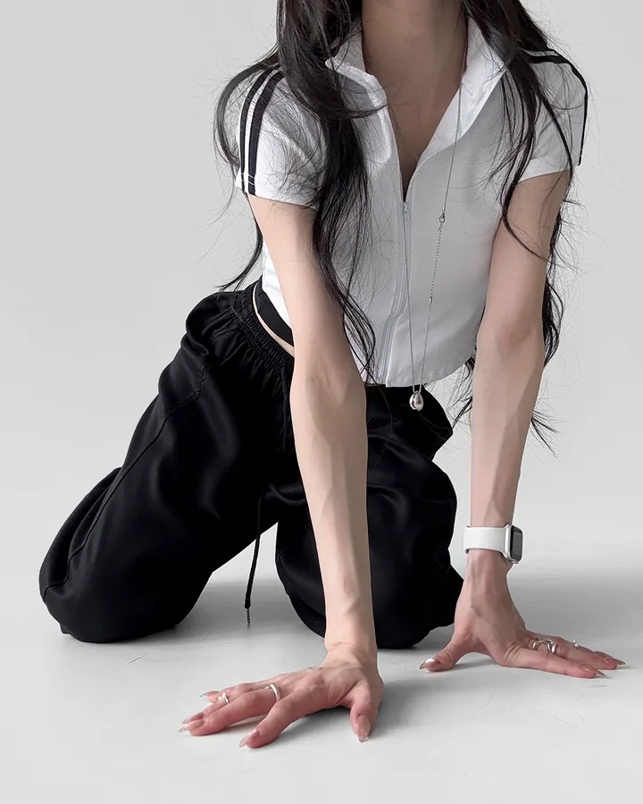 [여름.ver] 다이너마이트 쿨 텐셀 볼륨 와이드 스트링 조거 밴딩 트레이닝 롱팬츠 긴바지 상세 이미지 22