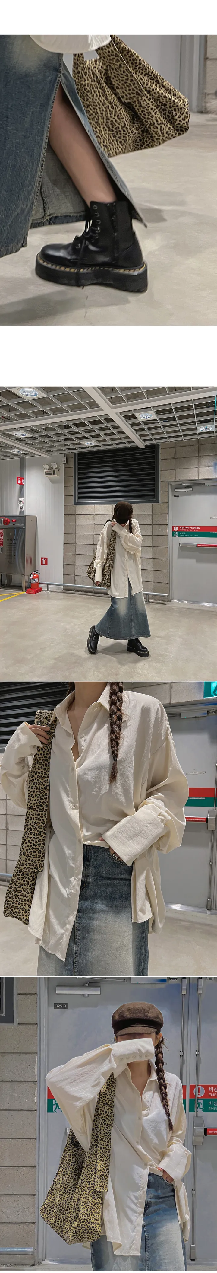 호피 레오파드 보부상 숄더백 상세 이미지 4