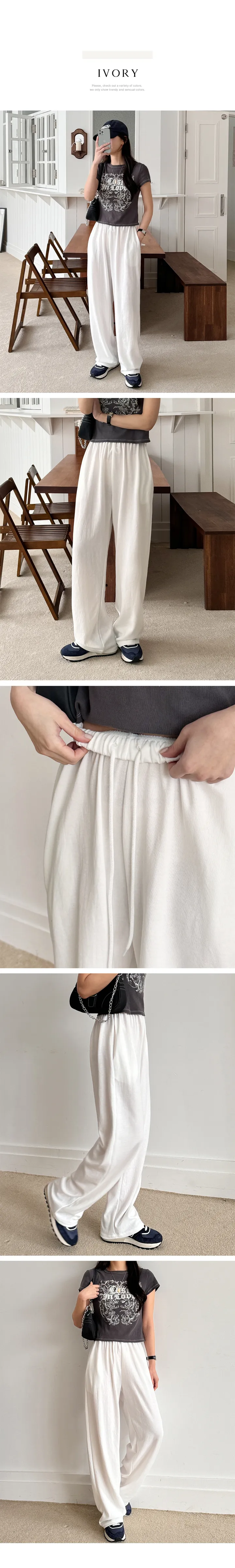 (당일발송)데일리 와이드 트레이닝팬츠(7color) 상세 이미지 8