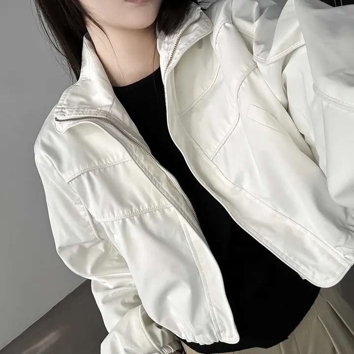 당일출고🚀[quality/도톰] 하이넥 파이핑 고프코어 루즈핏 스트링 바람막이 점퍼 3color 상세 이미지 49