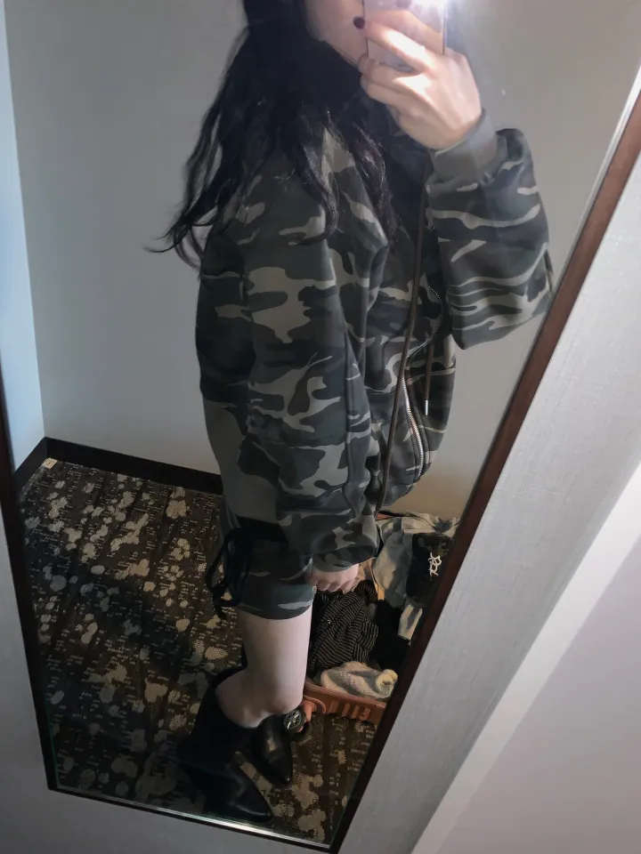 시니컬 카모 사선절개 후디zp 🪽🖤(기모) 상세 이미지 10