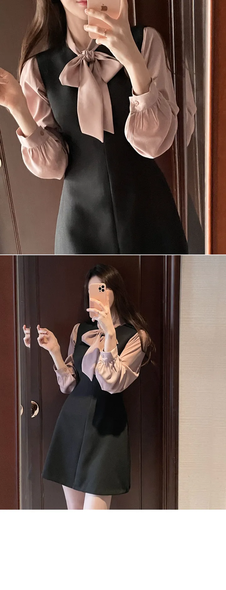 여름하객룩🖤[La belle rose]샬리 타이 블라우스 상세 이미지 48