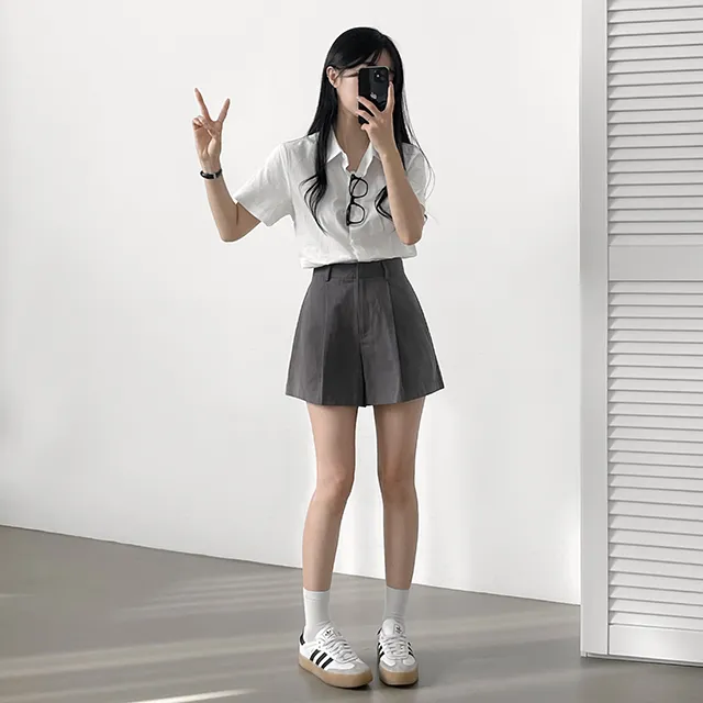 [Made/탄탄한퀄리티!] 메이비 코튼 핀턱반바지 숏팬츠 4color 상세 이미지 28