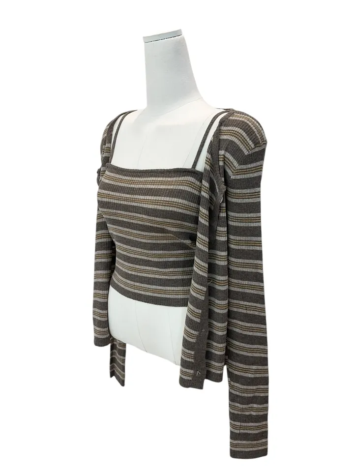 Pico sand sprite sleeveless cardigan set 피코 샌드 스트라이프 나시 가디건 세트 상세 이미지 30