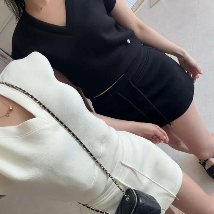 프로스 내추럴 베스트&치마바지 세트  *미니,숏,투피스,브이넥,캡소매,트임,밴딩 상세 이미지 17