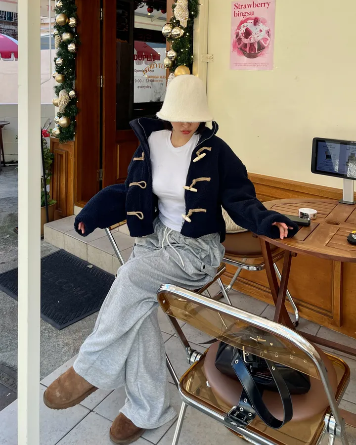 [겨울필수템⛄🤎] 뽀글 패딩 양털 떡볶이 코트 숏코트 후리스 점퍼 더플 이중 덤블 더블 누빔 자켓 [3color]💫 상세 이미지 7