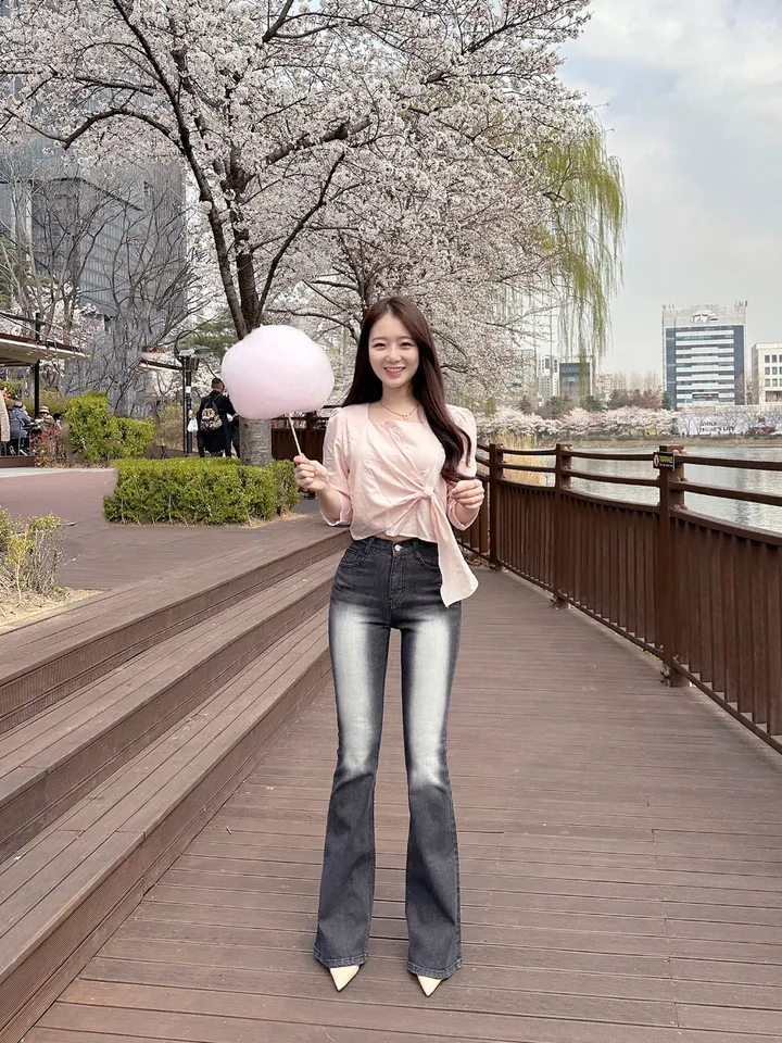 [자체제작/허리쏘옥/히든밴딩/기본,롱ver] -3kg 몸매 보정 워싱 롱 부츠컷 데님 청바지 롱팬츠 상세 이미지 122