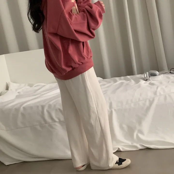 [기모추가!/만족도100%] 크루아상 발포 오버핏 레터링 후드집업,점퍼 - 4color 상세 이미지 24