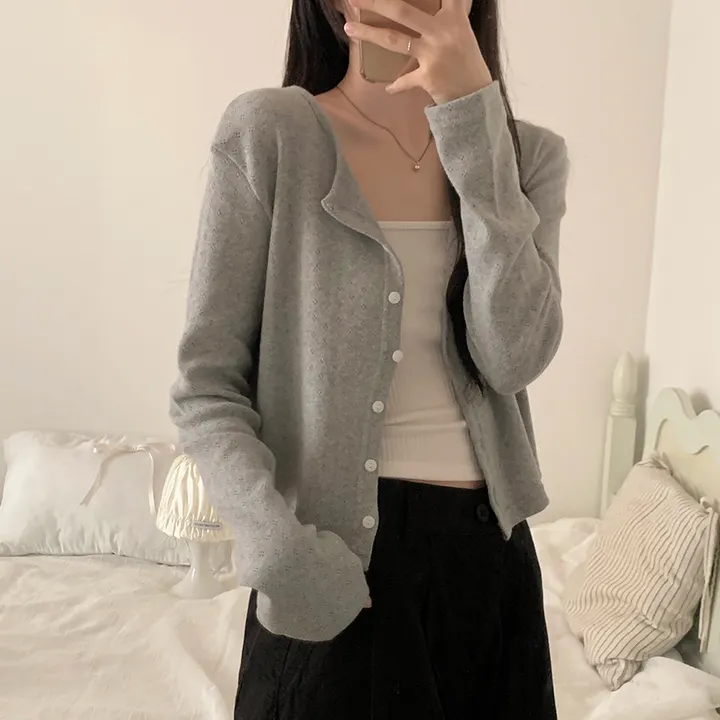로로 펀칭 가디건 (8color) 상세 이미지 131