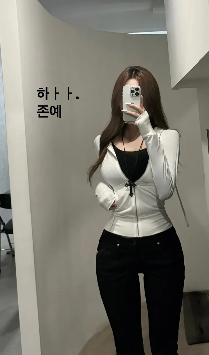 [개말라핏!/패딩안에쏙] 모짜핏 쫀득 약기모 슬림핏 후드집업 상세 이미지 1