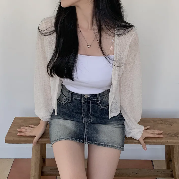 [햇빛차단☀️/블랙 당일출고!] 자체제작 #크치Made 순애 린넨 세미 크롭 볼레로 여름가디건 - cd (장마룩,워터밤,흠뻑쇼 필수템) 상세 이미지 96