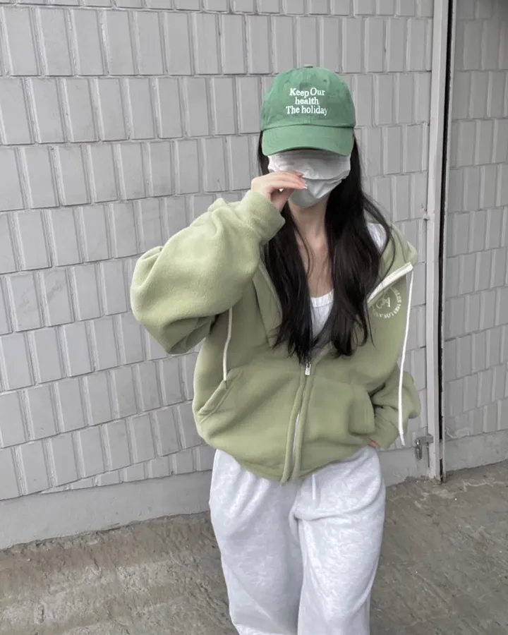 후리스 레터링 더비 투웨이 후드zip up -10col 상세 이미지 22