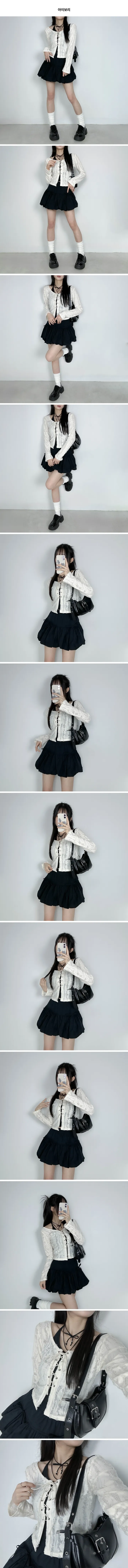 [나시set🖤/반팔or긴팔] 빈티지 가디건 + 홀터넥 나시 세트 - 2color 봄 여름 가을 데일리 데이트 꾸안꾸 캐주얼 유니크 힙 학생 대학생 캠퍼스 여행 수학여행 그런지룩 상세 이미지 4