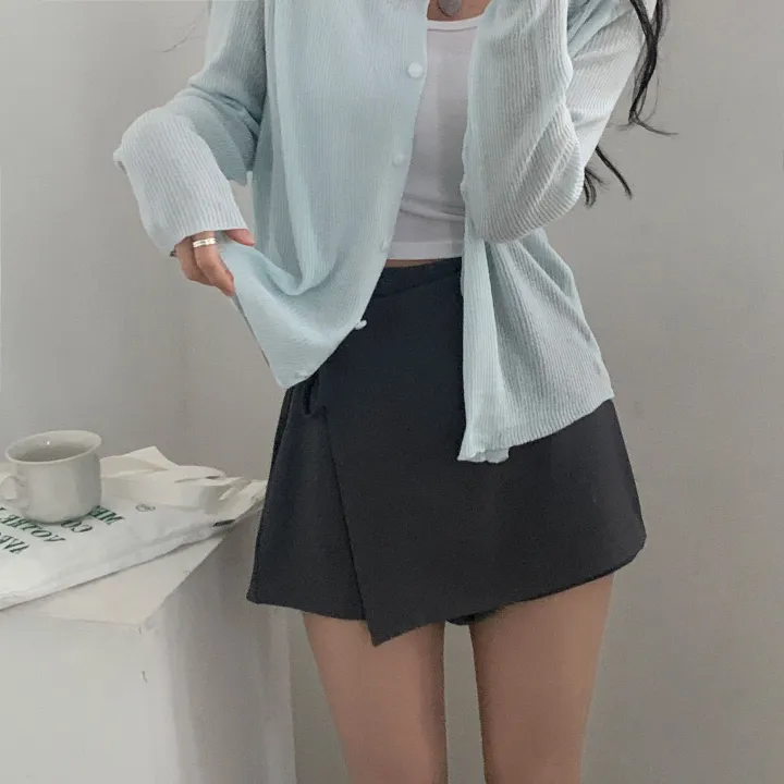 [초여리핏/후들후들~] 이브 여름 골지 긴팔 니트가디건 - 5color 상세 이미지 6