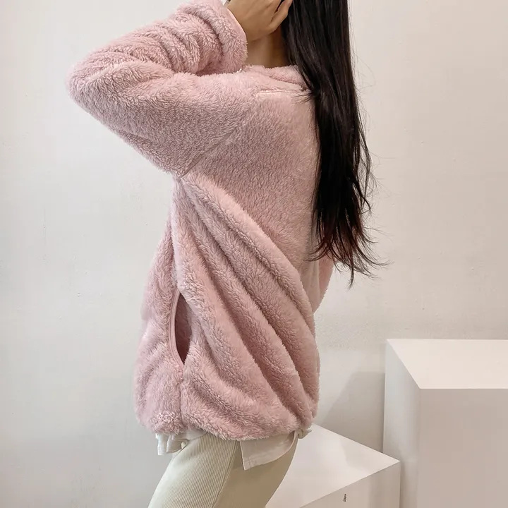 (💥강추템!! 보들보들촉감~💥) 따뜻 플리스 후리스 커플 포근 털 겨울 집업 (L~XL) 상세 이미지 10